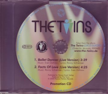 The Twins (CD Single) Ballet Dancer - Live Version
